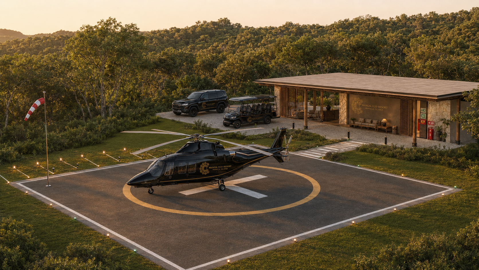 Mangal private helipad